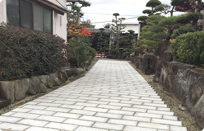 アプローチ工事