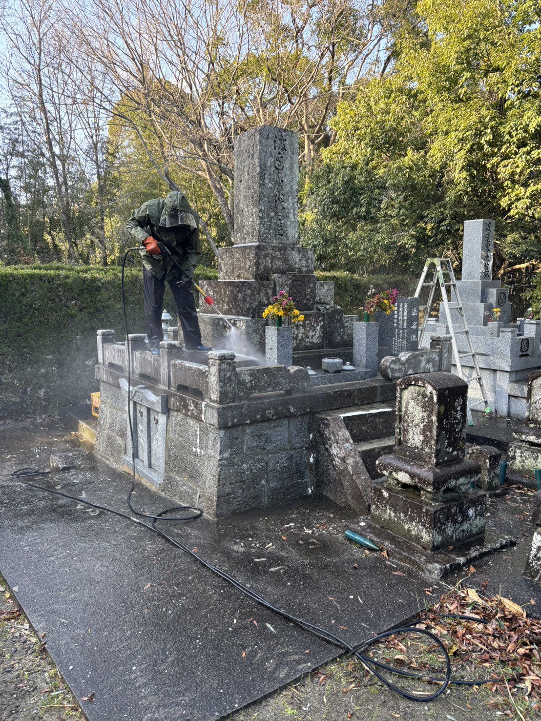 宇佐市墓石クリーニング実績